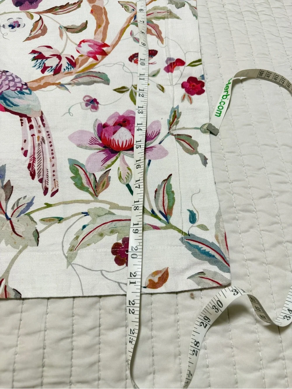 Johnny Was Kirby Standard Pillow Sham 100% Cotton Floral Bird 21x27